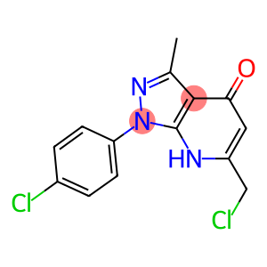 6-(CHLOROMETHYL)-1-(4-CHLOROPHENYL)-3-METHYL-1,7-DIHYDRO-4H-PYRAZOLO[3,4-B]PYRIDIN-4-ONE