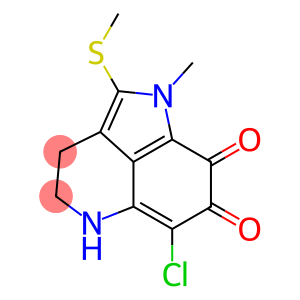 6-Chloro-1,3,4,5-tetrahydro-1-methyl-2-methylthiopyrrolo[4,3,2-de]quinoline-7,8-dione