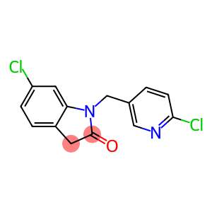 6-chloro-1-[(6-chloropyridin-3-yl)methyl]-2,3-dihydro-1H-indol-2-one