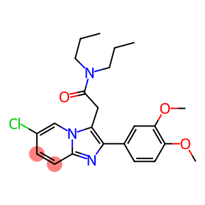6-Chloro-2-(3,4-dimethoxyphenyl)-N,N-dipropylimidazo[1,2-a]pyridine-3-acetamide
