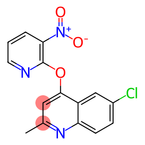 6-chloro-2-methyl-4-[(3-nitro-2-pyridyl)oxy]quinoline