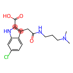 6-Chloro-3-[(3-dimethylaminopropyl)carbamoylmethyl]-1H-indole-2-carboxylic acid