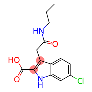 6-Chloro-3-[propylcarbamoylmethyl]-1H-indole-2-carboxylic acid