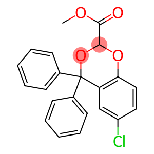 6-Chloro-4,4-diphenyl-1,3-benzodioxane-2-carboxylic acid methyl ester