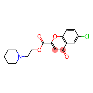 6-Chloro-4-oxo-4H-1-benzopyran-2-carboxylic acid [2-(piperidin-1-yl)ethyl] ester