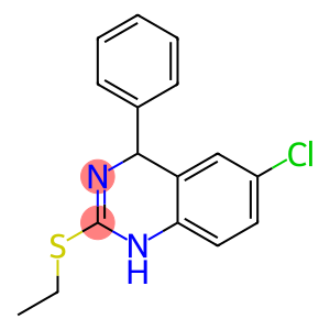 6-Chloro-4-phenyl-1,4-dihydro-2-(ethylthio)quinazoline