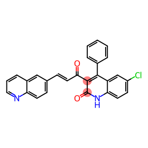 6-chloro-4-phenyl-3-[3-(6-quinolinyl)acryloyl]-2(1H)-quinolinone