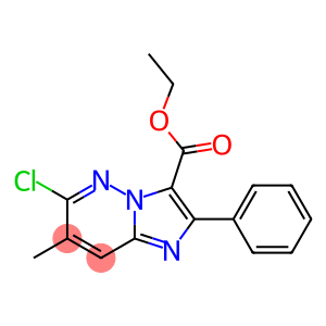 6-Chloro-7-methyl-2-phenylimidazo[1,2-b]pyridazine-3-carboxylic acid ethyl ester