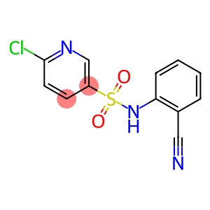 6-chloro-N-(2-cyanophenyl)pyridine-3-sulfonamide