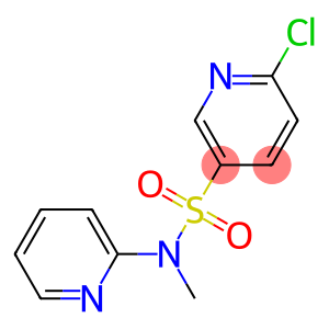 6-chloro-N-methyl-N-(pyridin-2-yl)pyridine-3-sulfonamide