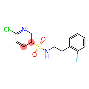 6-chloro-N-[2-(2-fluorophenyl)ethyl]pyridine-3-sulfonamide