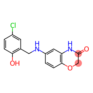 6-{[(5-chloro-2-hydroxyphenyl)methyl]amino}-3,4-dihydro-2H-1,4-benzoxazin-3-one