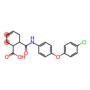 6-{[4-(4-chlorophenoxy)anilino]carbonyl}-3-cyclohexene-1-carboxylic acid