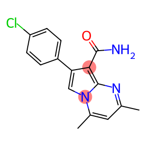 7-(4-CHLOROPHENYL)-2,4-DIMETHYLPYRROLO[1,2-A]PYRIMIDINE-8-CARBOXAMIDE