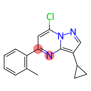 7-chloro-3-cyclopropyl-5-(2-methylphenyl)pyrazolo[1,5-a]pyrimidine