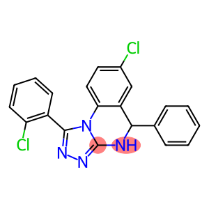 7-Chloro-4,5-dihydro-1-(2-chlorophenyl)-5-phenyl[1,2,4]triazolo[4,3-a]quinazoline