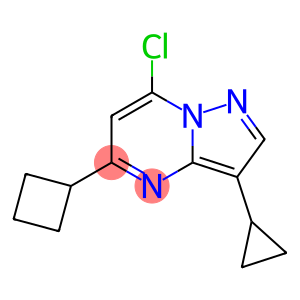 7-chloro-5-cyclobutyl-3-cyclopropylpyrazolo[1,5-a]pyrimidine