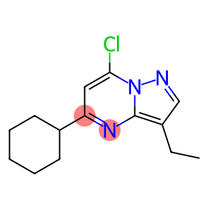 7-chloro-5-cyclohexyl-3-ethylpyrazolo[1,5-a]pyrimidine