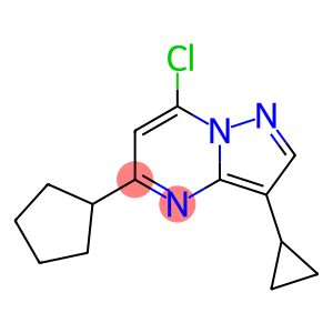 7-chloro-5-cyclopentyl-3-cyclopropylpyrazolo[1,5-a]pyrimidine