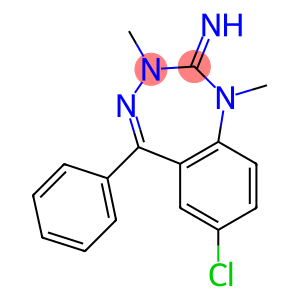 7-Chloro-5-phenyl-1,3-dimethyl-1H-1,3,4-benzotriazepin-2(3H)-imine