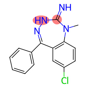 7-Chloro-5-phenyl-1-methyl-1H-1,3,4-benzotriazepin-2(3H)-imine