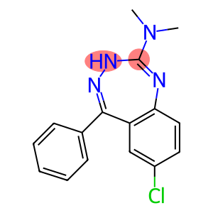 7-Chloro-5-phenyl-2-dimethylamino-3H-1,3,4-benzotriazepine