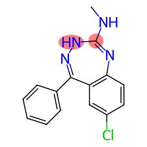 7-Chloro-5-phenyl-2-methylamino-3H-1,3,4-benzotriazepine