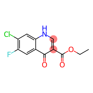 7-Chloro-6-fluoro-1,4-dihydro-4-oxoquinoline-3-carboxylic acid ethyl ester