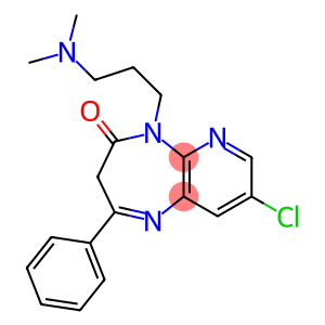 8-Chloro-2-phenyl-5-[3-(dimethylamino)propyl]-3H-pyrido[2,3-b][1,4]diazepin-4(5H)-one