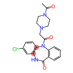 8-Chloro-5-[[4-acetylpiperazin-1-yl]acetyl]-5,10-dihydro-11H-dibenzo[b,e][1,4]diazepin-11-one