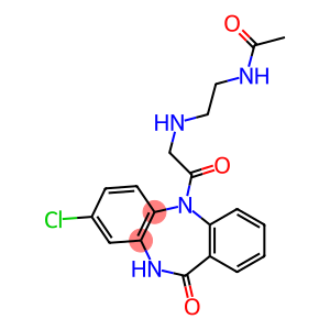 8-Chloro-5-[[[2-(acetylamino)ethyl]amino]acetyl]-5,10-dihydro-11H-dibenzo[b,e][1,4]diazepin-11-one