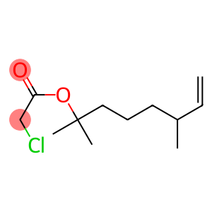 Chloroacetic acid 1,1,5-trimethyl-6-heptenyl ester