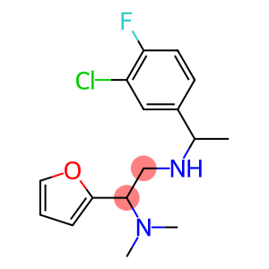 [1-(3-chloro-4-fluorophenyl)ethyl][2-(dimethylamino)-2-(furan-2-yl)ethyl]amine