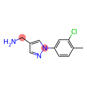 [1-(3-chloro-4-methylphenyl)-1H-pyrazol-4-yl]methylamine