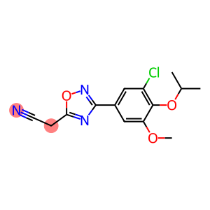 [3-(3-chloro-4-isopropoxy-5-methoxyphenyl)-1,2,4-oxadiazol-5-yl]acetonitrile