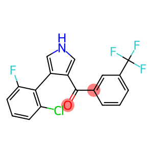 [4-(2-chloro-6-fluorophenyl)-1H-pyrrol-3-yl][3-(trifluoromethyl)phenyl]methanone
