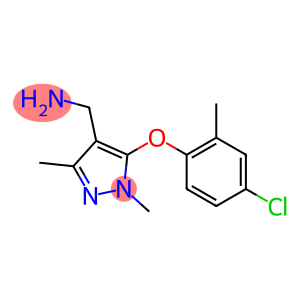 [5-(4-chloro-2-methylphenoxy)-1,3-dimethyl-1H-pyrazol-4-yl]methanamine