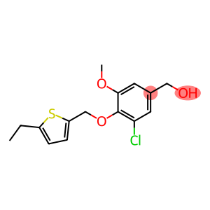 {3-chloro-4-[(5-ethylthiophen-2-yl)methoxy]-5-methoxyphenyl}methanol