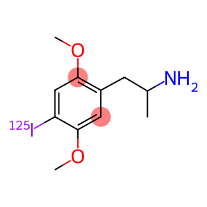 (+/-)DOI, [125I]-