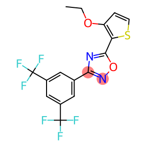 3-[3,5-di(trifluoromethyl)phenyl]-5-(3-ethoxy-2-thienyl)-1,2,4-oxadiazole
