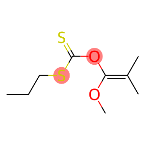 Dithiocarbonic acid O-(1-methoxy-2,2-dimethylvinyl)S-propyl ester