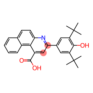 3-(3,5-ditert-butyl-4-hydroxyphenyl)benzo[f]quinoline-1-carboxylic acid