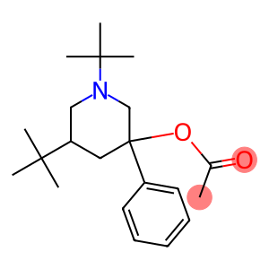 1,5-ditert-butyl-3-phenyl-3-piperidinyl acetate