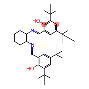 2,4-DITERT-BUTYL-6-((E)-[(2-([(E)-(3,5-DITERT-BUTYL-2-HYDROXYPHENYL)METHYLIDENE]AMINO)CYCLOHEXYL)IMINO]METHYL)PHENOL