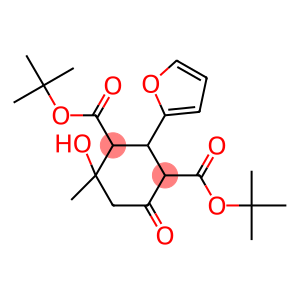 DITERT-BUTYL 2-(FURAN-2-YL)-4-HYDROXY-4-METHYL-6-OXOCYCLOHEXANE-1,3-DICARBOXYLATE