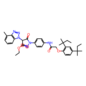 1-[4-[(2,4-Di-tert-amylphenoxy)acetamido]phenyl]-3-ethoxy-4-(methyl-1-benzotriazolyl)-5-oxo-2-pyrazoline