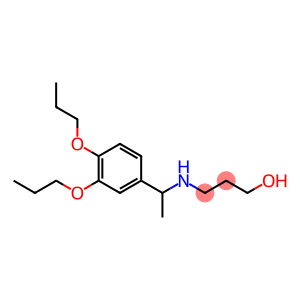 3-{[1-(3,4-dipropoxyphenyl)ethyl]amino}propan-1-ol