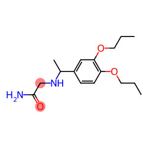 2-{[1-(3,4-dipropoxyphenyl)ethyl]amino}acetamide