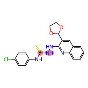 1-[3-(1,3-Dioxolan-2-yl)quinolin-2-yl]-4-(4-chlorophenyl)thiosemicarbazide