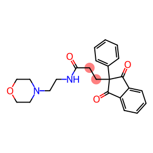 3-(1,3-dioxo-2-phenyl-2,3-dihydro-1H-inden-2-yl)-N-[2-(4-morpholinyl)ethyl]propanamide